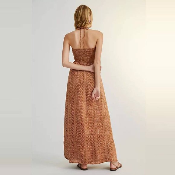Faithfull the Brand | La Costa Maxi Dress Vadella Print in Cocoa - Picture 2 of 10